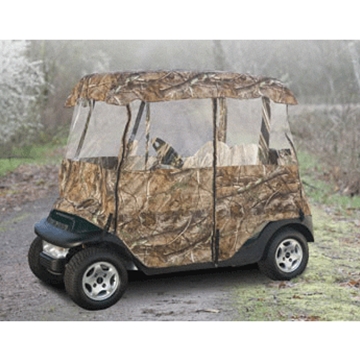 Golf Cart Enclosure Cover (4 seats with long roof) Camo - The RV Covers